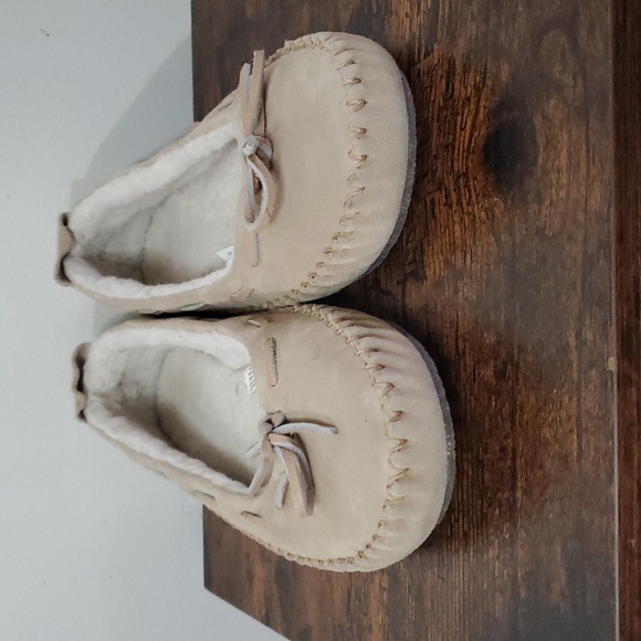 Womens L.L Bean Hearthside Slippers Side 9 Faux Fur Lined - Picture 5 of 9